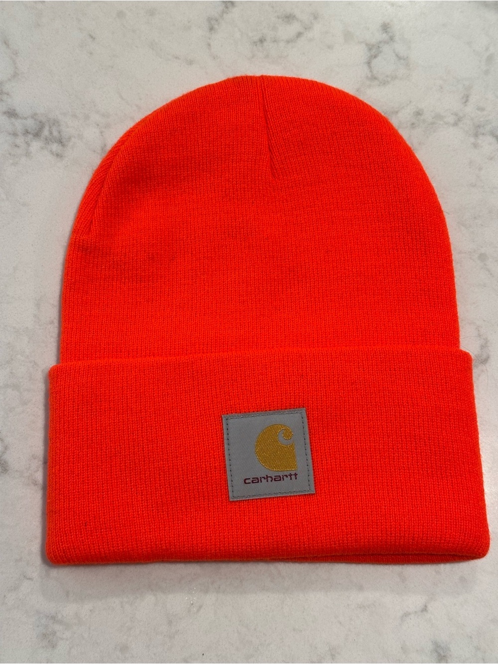Carhartt Bright Orange Cuffed Beaniei